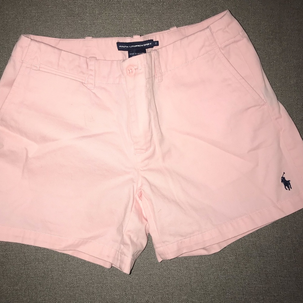 Light Pink Ralph Lauren Sports Shorts
